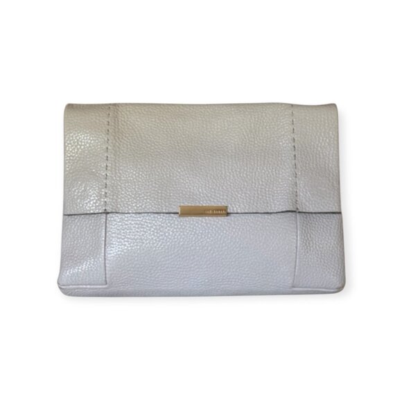 Ted Baker London Pebbled Leather Chain Shoulder Bag | Taupe - Picture 2 of 11